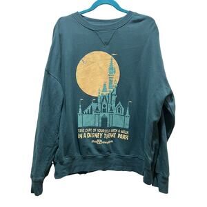 Disney World WDW Cinderella Castle Pullover Sweatshirt for Adults Large EUC